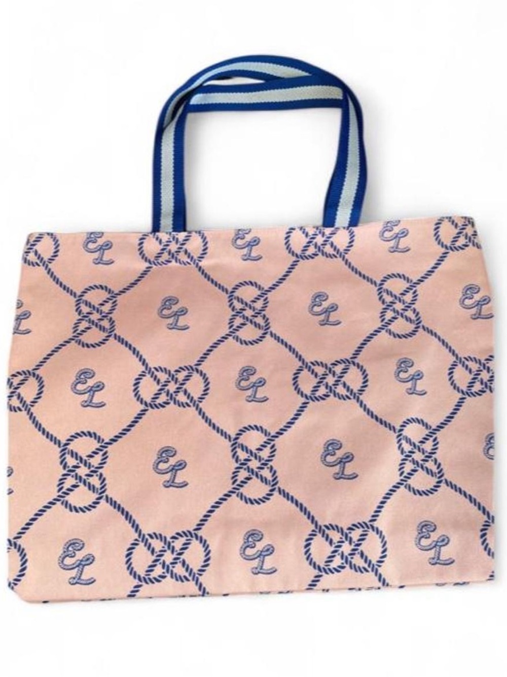 Brand new Estée Lauder Pink Nautical Rope Print Tote Bag